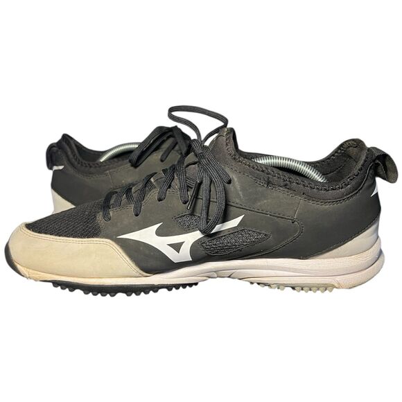 Mizuno Black White Player Trainer 2 Turf Baseball Mens Shoe Size 12, 320549-9000 main image 6
